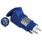 Adaptateur femelle CEE 17 - mâle Schuko - HABA