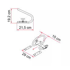 Miniature DISPOSITIF DE BLOCAGE POUR ROUE ARRIERE MOTO - FIAMMA N° 1