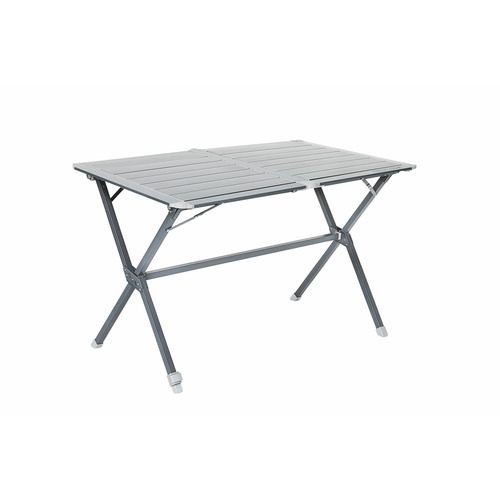 Table camping à clayettes aluminium 115 cm - TRIGANO