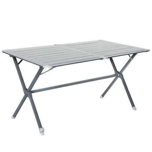 Table camping à clayettes aluminium 140 cm - TRIGANO