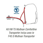Miniature STORE F45 S 3.00 M VW T5/T6 MULTIVAN TRANSPORTER EMPATTEMENT LONG BLACK TOILE GREY N° 3
