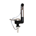 Miniature Robinet Mono Eau Froide Rabattable 12V | Cartouche Céramique & Contacteur IP67 | Coloris Chromé - RACCORD TETINE 12/12mm - REICH N° 3