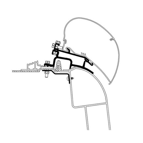 KIT ADAPTATEUR OMNISTORE 6002/6900 SUR MASTER/MOVANO A PARTIR 2010 - THULE