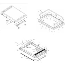 Miniature CHARNIÈRE DE RECHANGE POUR HEKI 3 HEKI 3+ HEKI 4+ - DOMETIC N° 2