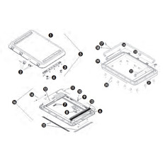 Miniature CADRE COMPLET POUR HEKI 3 / HEKI 4 - DOMETIC N° 3