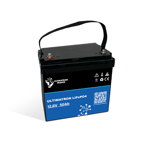 Batterie Lithium ULTIMATRON LiFePO4 BMS 12.8V 50AH - ULTIMATRONFRANCE