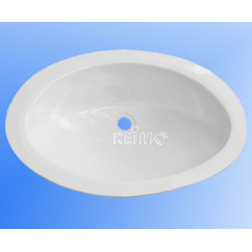 Miniature LAVABO ENCASTRABLE MAXI-OVALE BLANC 51,5 x 35 x 15 cm N° 0