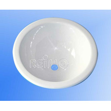 Miniature MINI LAVABO ENCASTRABLE ROND EN PLASTIQUE BLANC Ø23 cm N° 0