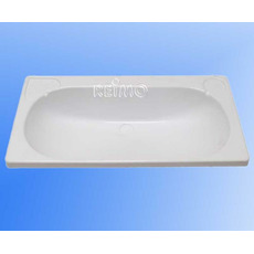 Miniature LAVABO ENCASTRABLE BLANC 66,5 x 34,5 x 17 cm N° 0