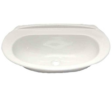 Miniature LAVABO OVALE ENCASTRABLE BLANC EN ABS 50 x 33 x 11 cm N° 0