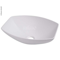 Miniature LAVABO SEMI-OVALE 'DESIGN' - PLASTIQUE BLANC 35 x 26 x 13,5 cm N° 0