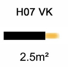 Câble H07VK cuivre souple 2.5mm² Noir - NEXANS