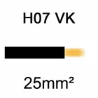 Câble H07VK cuivre souple 25mm² Noir - MON CAMPING CAR
