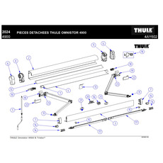 Miniature Mécanisme droit blanc pour store 4900 - THULE N° 2