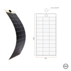 Miniature Panneau solaire SOUPLE 105W 12V à haut rendement - TEDLAR BLANC - ENERGIE MOBILE  N° 6