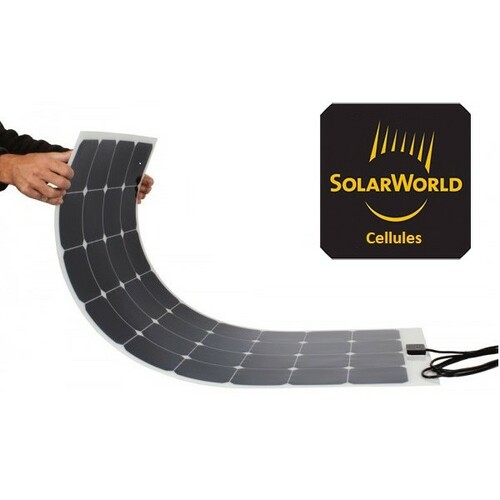 Panneau solaire souple 190W 12v à haut rendement - TEDLAR Noir - FPE