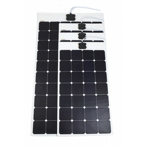Panneau Solaire Souple 12V - 142W Monocristallin Cellule SunPower - HPFLEX 142 - Tedlar Blanc - ETFE-ENERGIE MOBILE