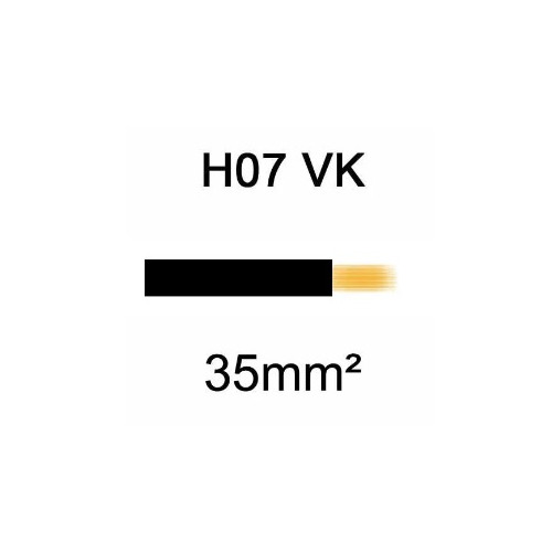Câble H07VK cuivre souple 35mm² Noir
