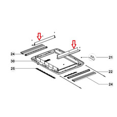 Miniature ENSEMBLE 2 HABILLAGES POUR MIDI HEKI BLANC - DOMETIC N° 1