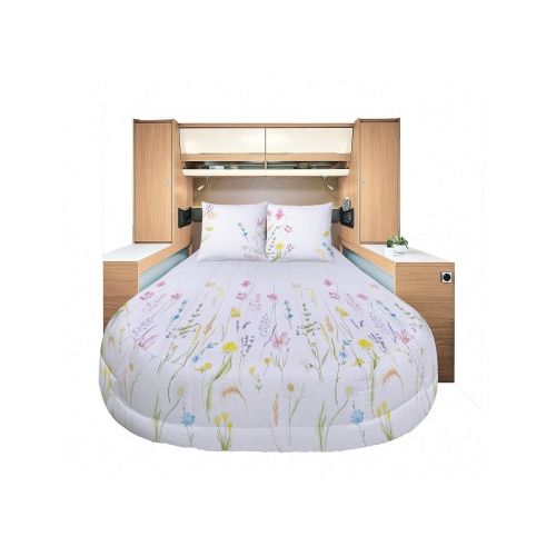 Prêt à dormir All Seasons Lyocell et Percale Floralie 130 x 190 cm pan coupé droit - INCASA