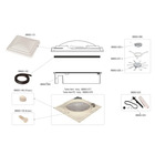 Miniature KIT COUVERCLE GRILLE POUR TURBO-VENT 8 PCS BLANC NEUTRE- FIAMMA N° 1
