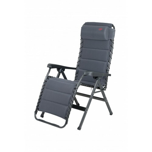 CHAISE RELAX AIR DELUXE AVEC REPOSE TETE - GRIS