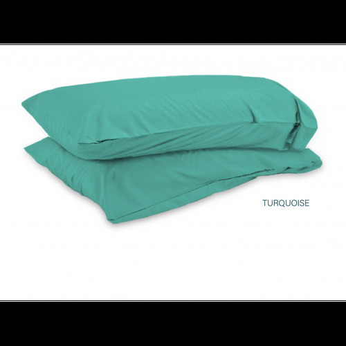 TAIE D'OREILLER TURQUOISE NAVY - DUVALAY