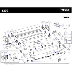 Miniature EMBOUTS DE BRAS DROIT+GAUCHE 8000/9200- THULE N° 2