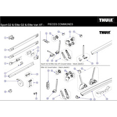 Miniature 2 PIECES DE SERRAGE PORTE VELOS SPORT G2- THULE N° 1