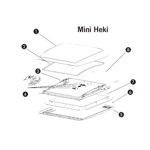 CADRE INTERIEUR AVEC ROLLOS-POUR MINI HEIKI - attention produit neuf avec défaut d’aspect suite à un sinistre transport - produit neuf jamais utilisé - SEITZ