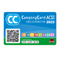 Miniature NOUVEAU Guide ACSI 2025 + Camping Card N° 1