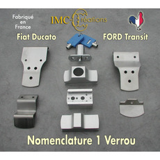 Miniature 1 Set de 2 verrous portes avant ducato x250-x290 sans serrure - IMC N° 1