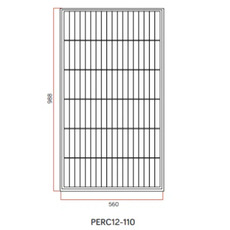 Miniature Panneau solaire rigide PERC 12V 110Wc Energie Mobile N° 2