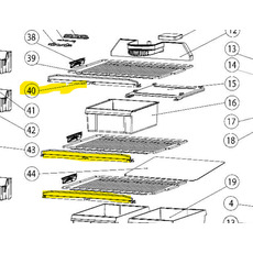 Miniature Barre de retenue pour réfrigérateurs T2160/T2175 - THETFORD N° 1