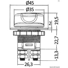 Miniature Coupe-batterie Compact 32 V DC 100 A - OSCULATI N° 1