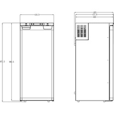 Miniature Réfrigérateur à compresseur LR90L - CARBEST Attention produit neuf avec défaut d'aspect suite à un sinistre transport - produit neuf jamais utilisé N° 1