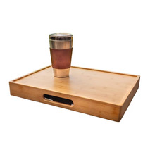 Miniature Plateau de table en bambou pour tabourets 43x32cm- HOLIDAY TRAVEL N° 1