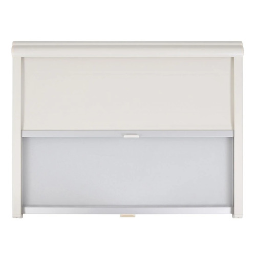 STORE REMIFLAIR I 1340 X 760 MM ARGENT BOITIER CREME attention produit neuf avec défaut d’aspect suite à un sinistre transport - produit neuf jamais utilisé - REMIS