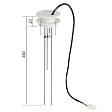 Miniature Kit tableau + sonde indicateur de niveau eau - OSCULATI N° 3