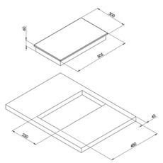 Miniature CAN Plaque de cuisson PT-1356 - 220 V N° 1