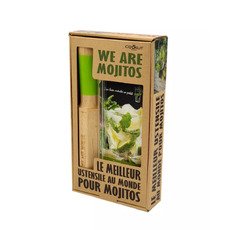 Miniature Coffret mojitos : Pilon-doseur, recettes et pailles - COOKUT N° 0