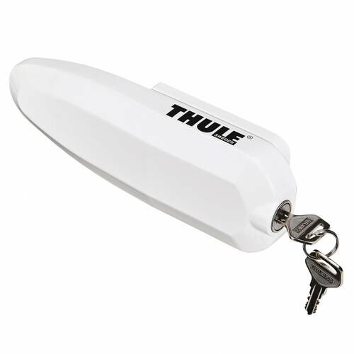 SERRURE POUR PORTE DE CAMPING-CAR UNIVERSAL LOCK - PACK DE 2 - COLORIS BLANC - THULE ATTENTION PRODUIT NEUF AVEC UN DEFAUT D'ASPECT SUITE A UN SINISTRE TRANSPORT - PRODUIT NEUF JAMAIS UTLISE