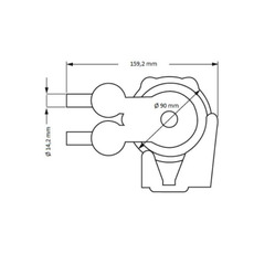 Miniature Pompe à pied double effet - OSCULATI N° 2