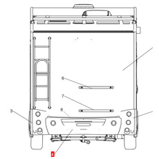 Miniature PARE CHOC ARRIÈRE CHAUSSON CHALLENGER (PARTIE CENTRALE) Collections 2018 à 2022 Attention produit neuf avec défaut d'aspect suite à un sinistre transport - produit neuf jamais utilisé manque carton d'origine N° 2