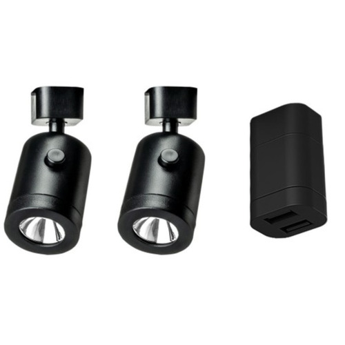 Lanciano kit de démarrage – 1 avec 2x Lanciano spotlight noir pétit + USB - HABA