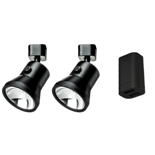 Lanciano Kit de démarrage – 2 avec 2x Lanciano spotlight noir + USB - HABA