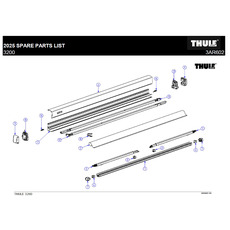 Miniature Pied d'appui pour store longueur 1,9 m -THULE N° 4