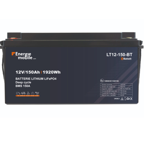 Batterie Lithium LT 12-150 Ah -BT - 1920 Wh - ENERGIE MOBILE