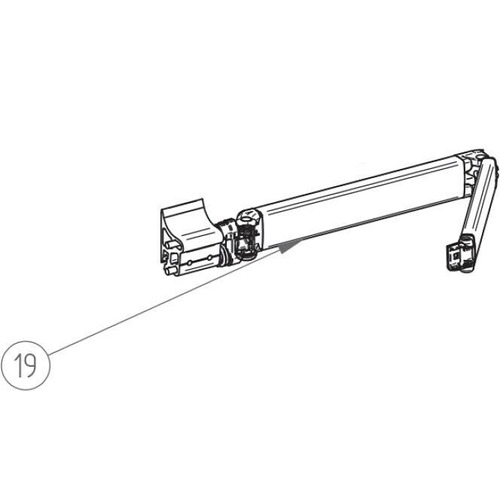 Bras à ressort gauche complet pour store Omnistor 5003 (1,90 m)- THULE