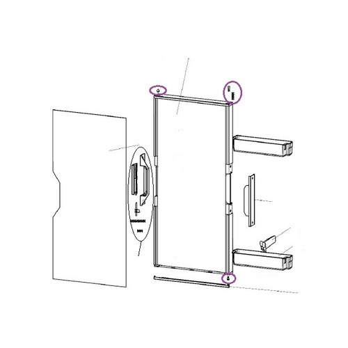 Ensemble fixation pour réfrigérateurs Thetford T2090 et T2160 - THETFORD